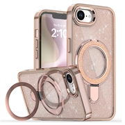 iPhone 16e Glitter Hybrid Case with Kickstand - MagSafe Compatible - Desert Gold