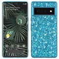 Glitter Series Google Pixel 6 Pro Hybrid Case - Blue