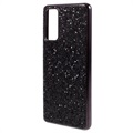 Glitter Series Samsung Galaxy S20 FE Hybrid Case - Black