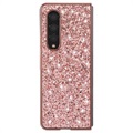 Glitter Series Samsung Galaxy Z Fold3 5G Hybrid Case - Rose Gold