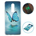 Glow in The Dark OnePlus 6 TPU Case - Blue Butterfly