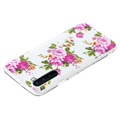 OnePlus Nord Glow in the Dark TPU Case - Pink Flowers