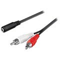 Goobay 3.5mm Female / 2x RCA Male Audio Cable