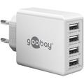 Goobay 30W 4x USB-A Wall Charger - White