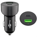 Goobay 48W Fast Car Charger with USB-C PD & USB-A QC3.0 - Black