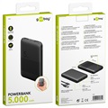 Goobay Compact Dual USB Power Bank - 5000mAh - Black