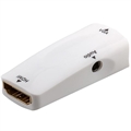 Goobay Compact Female HDMI / VGA Adapter with Audio Input