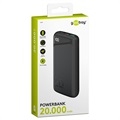 Goobay Fast Charge Power Bank - 20000mAh - Black