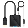 Goobay HDMI / VGA Adapter with 3.5mm AUX Cable - Black
