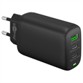 Goobay Multiport Quick Charger - 65W, 2x USB-C, USB-A - Black