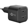 Goobay Nano GaN Dual USB-C PD Fast Charger 35W