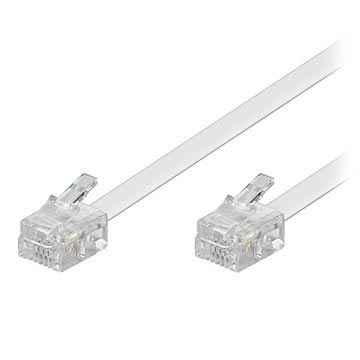 Goobay RJ11 / RJ11 4-pin Telephone Cable - White