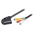 Goobay Scart / 3x RCA Cable Adapter - 3m
