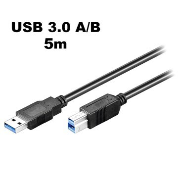 Goobay SuperSpeed USB 3.0 Type-A / USB 3.0 Type-B Cable - 5m