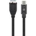 Goobay USB-C Cable - USB-C/Micro USB 3.0 - 0.6m - Black