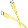 Goobay USB-C Silicone Cable - 1.5m, 60W - Yellow