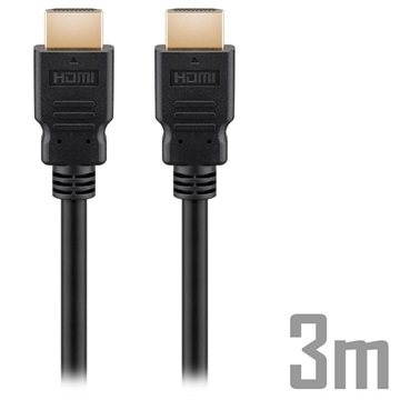 Goobay Ultra High Speed HDMI 2.1 8K Cable - 3m - Black