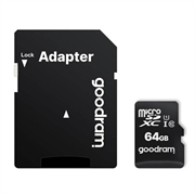 GoodRam MicroSDHC Memory Card M1AA-0640R12 - Class 10 - 64GB