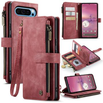 Google Pixel 10 Pro XL Caseme C30 Multifunctional Wallet Case - Red