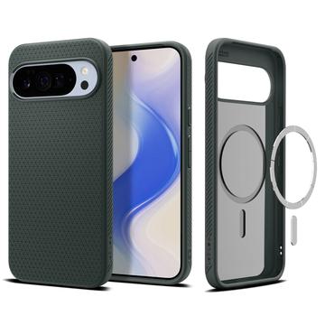 Google Pixel 10 Pro XL Spigen Liquid Air Mag MagSafe TPU Case - Abyss Green