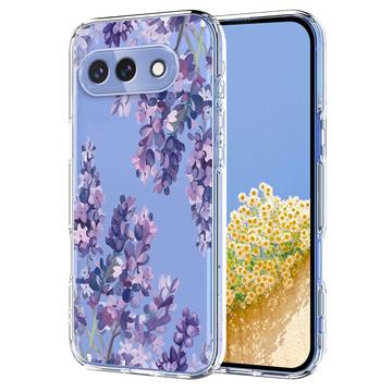 Google Pixel 10a Floral Pattern TPU Case - Wisteria
