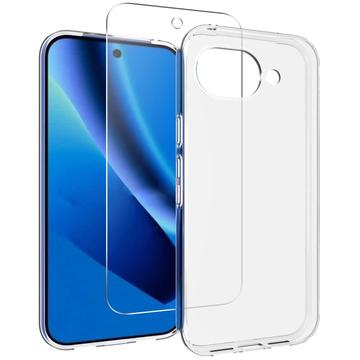 Google Pixel 10a Saii 2-in-1 TPU Case & Tempered Glass Screen Protector - 9H