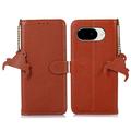Google Pixel 10a Wallet Leather Case with RFID - Brown