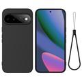 Google Pixel 11 Liquid Silicone Case with Hand Strap - Black