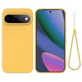 Google Pixel 11 Pro XL Liquid Silicone Case with Hand Strap - Yellow