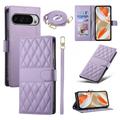 Google Pixel 11 Pro XL Luxury Quilted Wallet Case - Purple
