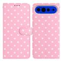 Google Pixel 11 Pro XL Polka Dot Pattern Wallet Case - Pink