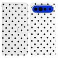 Google Pixel 11 Pro XL Polka Dot Pattern Wallet Case - White