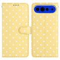 Google Pixel 11 Pro XL Polka Dot Pattern Wallet Case - Yellow
