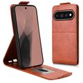 Google Pixel 11 Pro XL Vertical Flip Case with Stand - Brown