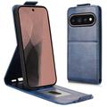 Google Pixel 11 Pro XL Vertical Flip Case with Stand - Dark Blue