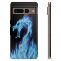 Google Pixel 7 Pro TPU Case - Blue Fire Dragon