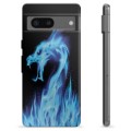 Google Pixel 7 TPU Case - Blue Fire Dragon