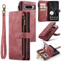 Google Pixel 8 Pro Caseme C30 Multifunctional Wallet Case - Red