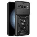 Google Pixel 8 Pro Rotary Ring Hybrid Case with Camera Shield - Black