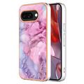 Google Pixel 9a Marble Pattern Electroplated IMD TPU Case