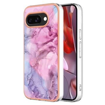 Google Pixel 9a Marble Pattern Electroplated IMD TPU Case