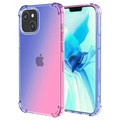 Gradient Shockproof iPhone 14 Max TPU Case - Blue / Pink