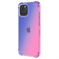 Gradient Shockproof iPhone 14 Pro Max TPU Case - Blue / Pink