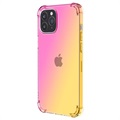 Gradient Shockproof iPhone 14 Pro Max TPU Case - Pink / Gold
