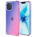 Gradient Shockproof iPhone 14 Pro TPU Case - Blue / Pink