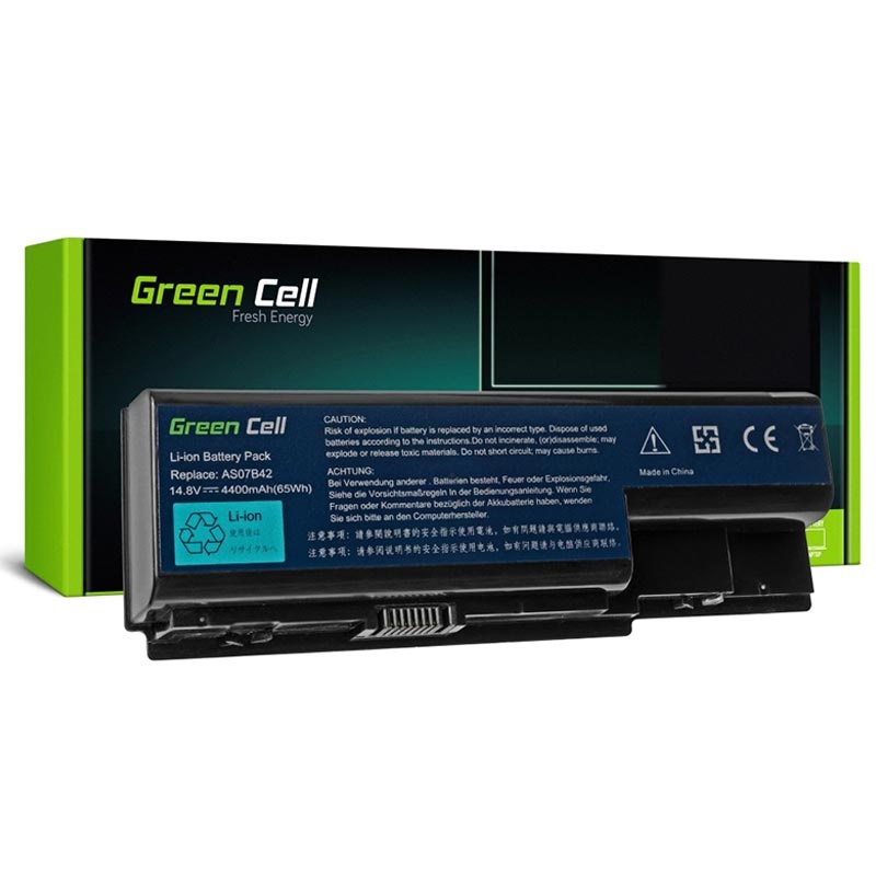 Green Cell Battery Acer Aspire Travelmate Gateway P Bell Easynote 4400mah