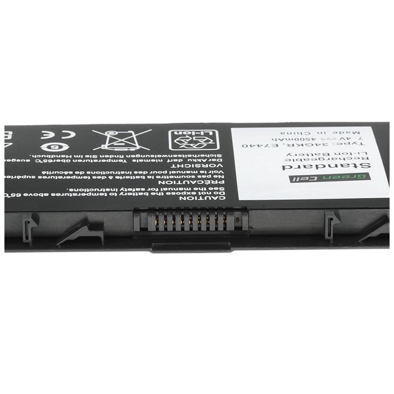 Green Cell Batterie 34GKR 3RNFD PFXCR 909H5 F38HT WVG8T 0909H5 0WVG8T 451-BBFS pour Dell Latitude E7440 E7450 4500mAh 7.4V