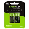 Green Cell HR03 Rechargeable AAA Batteries - 950mAh - 1x4