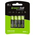 Green Cell HR6 Rechargeable AA Batteries - 2600mAh - 1x4
