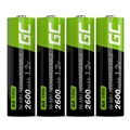 Green Cell HR6 Rechargeable AA Batteries - 2600mAh - 1x4